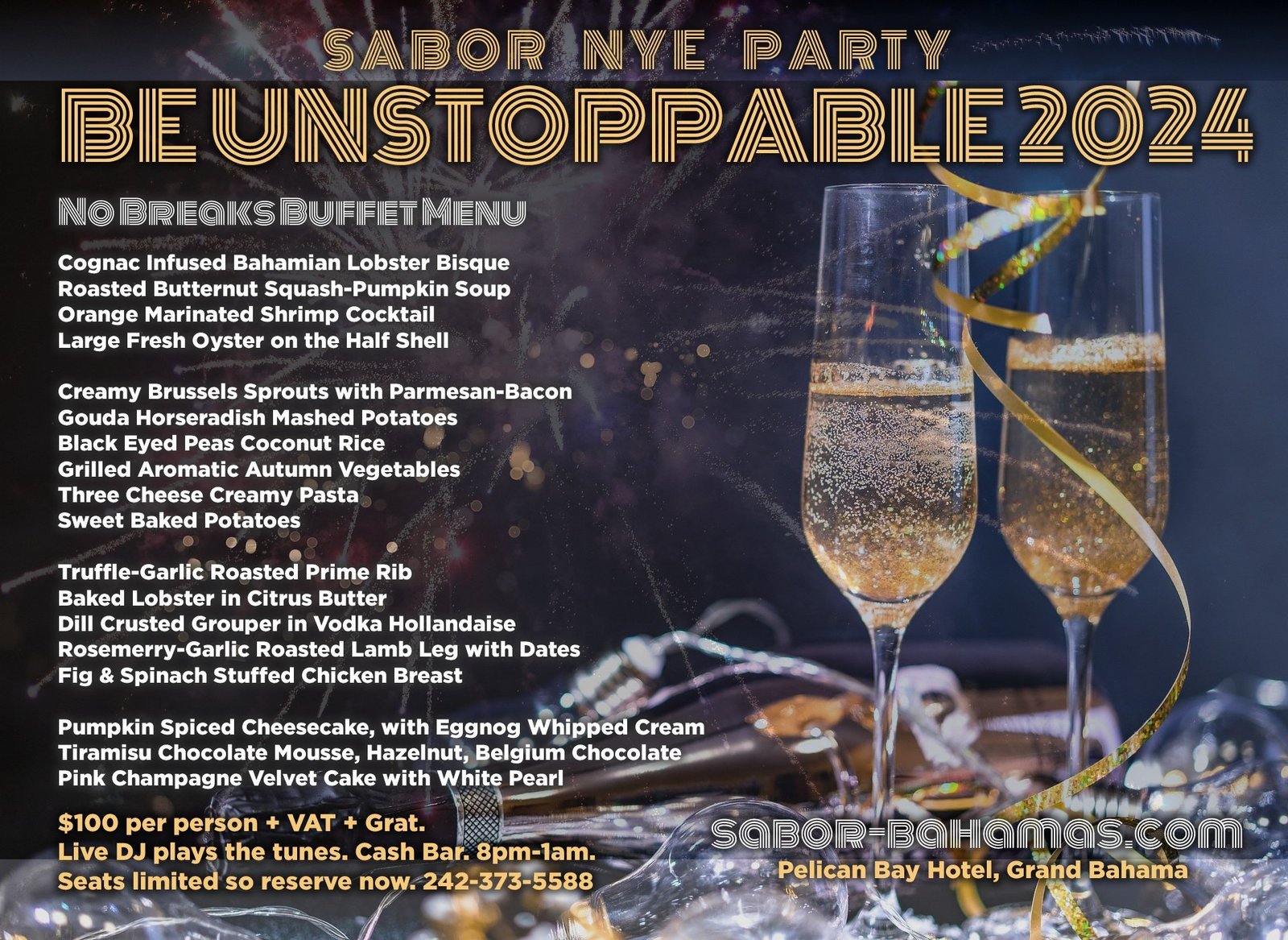 Celebrate NYE 2023 Bahamas: Impeccable Island New Year's Party
